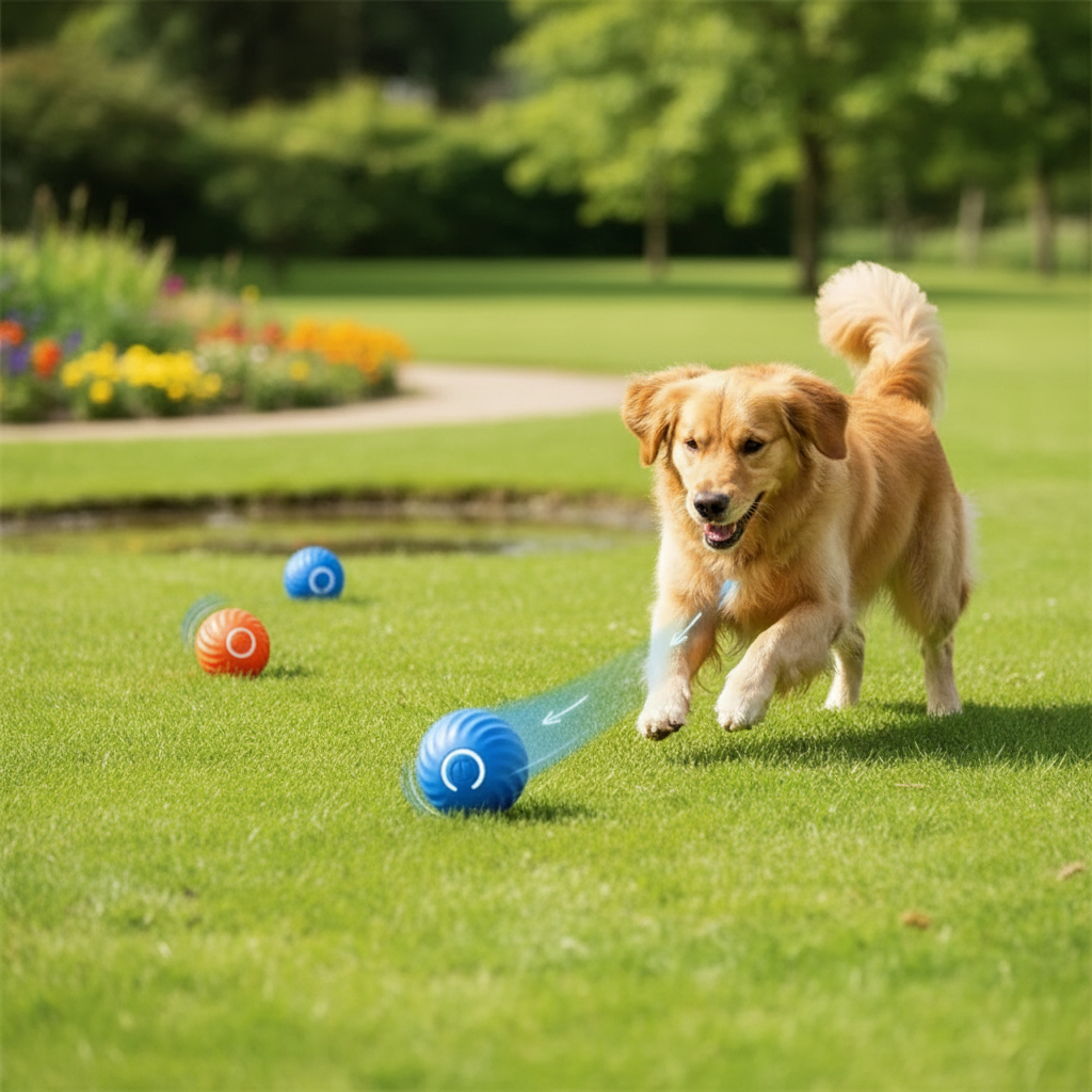 Smart Dog Toys Ball Electronic Interactive Pet Toy Moving Ball USB Automatic Moving Bouncing for Puppy Birthday gift Cat Product