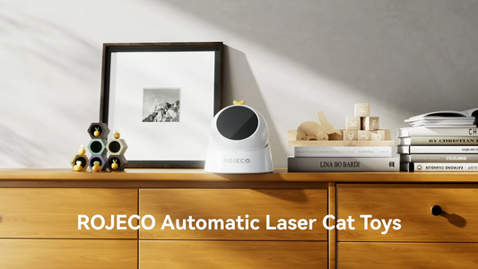 ROJECO jouet automatique pour animaux de compagnie interactif réglable électrique chat Laser jouet
